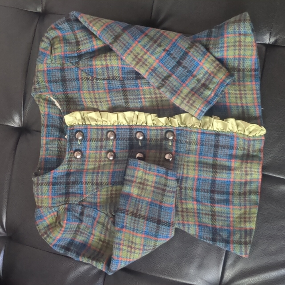 NWT: Plaid Blazer (with puff sleeves)